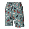 thumbnail image 4 of Zufioo Farm Animals 1 for Men's Casual Beach Shorts, Sports Fitness Quick-drying Drawstring Shorts with Pockets for Home Wear-X-Large, 4 of 6