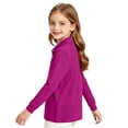 thumbnail image 6 of Unisex Kids Long Sleeve Mesh Polo Shirts Quick Dry Moisture Wicking Breathable Lightweight School Uniform Sports Wear Tops Hot Pink 120, 6 of 7