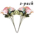 thumbnail image 2 of Ramos de flores artificiales Peonías Flores falsas para bodas Fiestas nupciales Decoración del hogar Arreglos florales Decoración del hogar Oficina Jardín (dream Blush P, 2 of 5