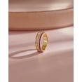 thumbnail image 5 of Silver & Stone Jewels Gold-Plated Band Ring with Ruby Red and White CZ – Stylish Statement Ring for Women, 5 of 6