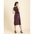 thumbnail image 5 of Moomaya Womens Printed Button Down Midi, Sleeveless Tie-Up Waist Casual Dress, 5 of 9