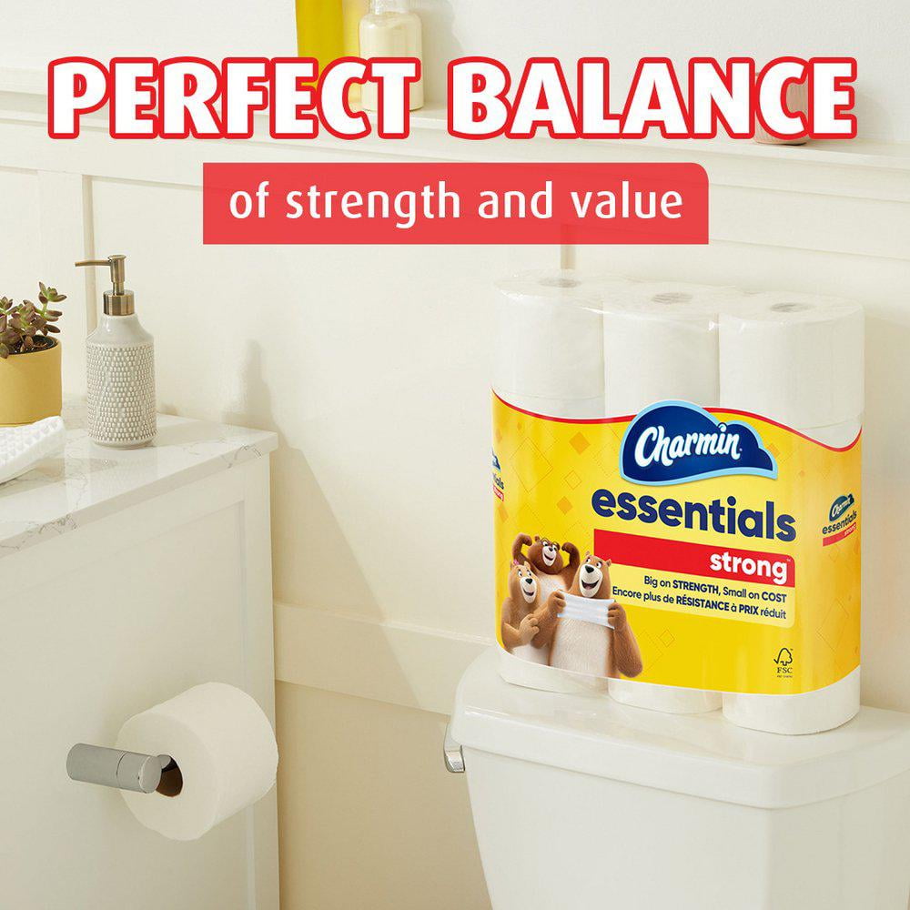 Charmin Essentials Strong Toilet Paper 12 Mega Rolls