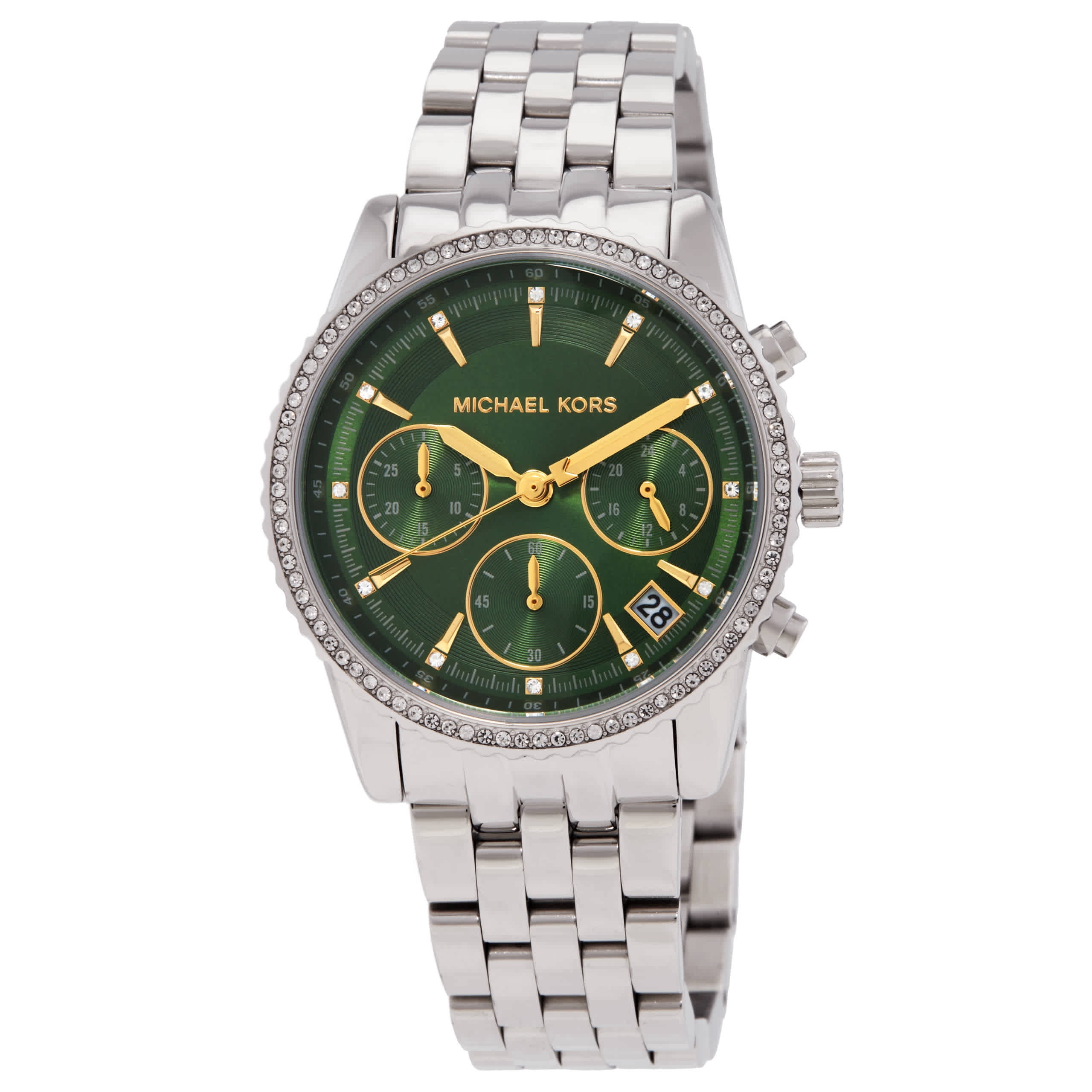 Michael Kors Women's Wren Chronograph Pave Watch MK6317 with