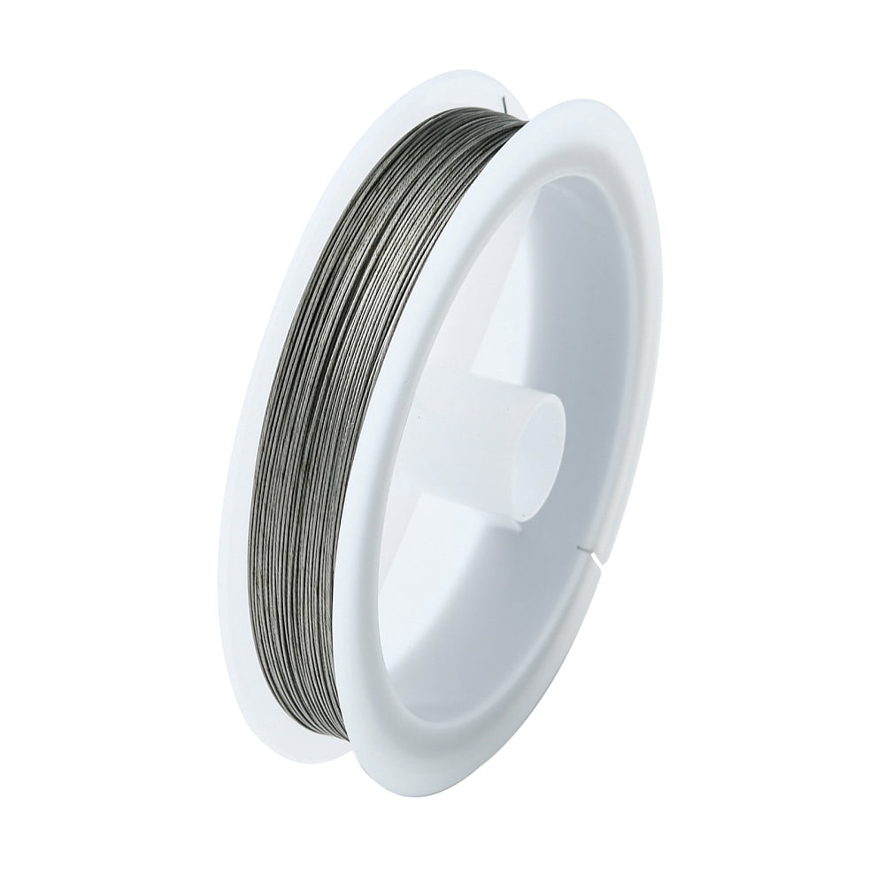 10Roll Tiger Tail Wire Nylon-coated Stainless Steel Original Color Raw 0.38mm 70m/roll