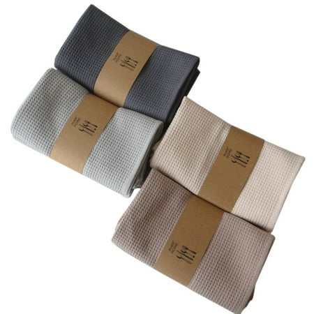 

Oaktree-4 in 1Kitchen Towels Waffle Lattice Tea Towels Table Cloth Napkin 45*65cm Home Party Kitchen Dishes Napkins Decorative Tea Towels