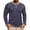 Dark Blue, variant on Mens Tops Crewneck Long Sleeve Loose Fitted Breathable Basic Tee Shirts Daily Wear Raglan Casual Tops