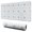 White Blue Sun, variant on Long Mouse Pads for Desk,White Sun Moon Cloud Star Pattern Desk Mats on Top Of Desks, Desk Mouse Pad Extra Large with 3mm Non-Slip Base and Stitched Edge for Gaming,Office,Work,Home 31.5"x11.8"