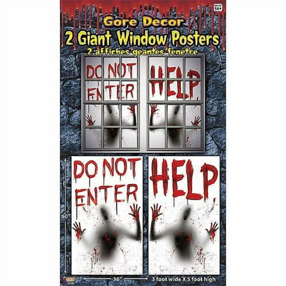 Bloody Window Posters - 2Pcs