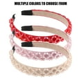 thumbnail image 6 of Unique Bargains 1 Pc Rhinestone Headbands Bling Hairband for Women Red 0.79 Inch Wide, 6 of 7