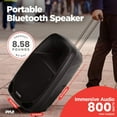 thumbnail image 3 of Pyle PSBT85A Haut-Parleur Karaoké Bluetooth 800 W avec Microphone Sans Fil et Télécommande, 3 of 7