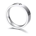 thumbnail image 4 of EOEMY 6mm Black Cross Band Titanium Steel Women Men'S Engagement Silver Ring Size 5-13, 4 of 6