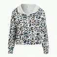 thumbnail image 5 of Towmus Oversized Quarter Zip Pullover Casual Women Camo Zip Up Hoodie Camo Hoodie Womens Colorful Patchwork Graphic Hoodies, 5 of 6