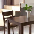thumbnail image 4 of Livinia Cabin 33.5" Wooden Dining Table/Small Rectangular Modern Farmhouse Solid Wood Kitchen Table Desk (Walnut), 4 of 8