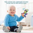 thumbnail image 3 of Baby Teething Rattle Toy, Infant Girl Boy Learning Toy, Newborn Soft Handbell Grab Shaker Crinkle Squeaky Sensory Toy, Travel Accessories For 0 3 6 9 12 Months, 3 of 4