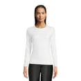 thumbnail image 4 of Time and Tru Women's Round Neck Smooth Tee with Long Sleeves, 2-Pack, Sizes XS-XXXL, 4 of 6