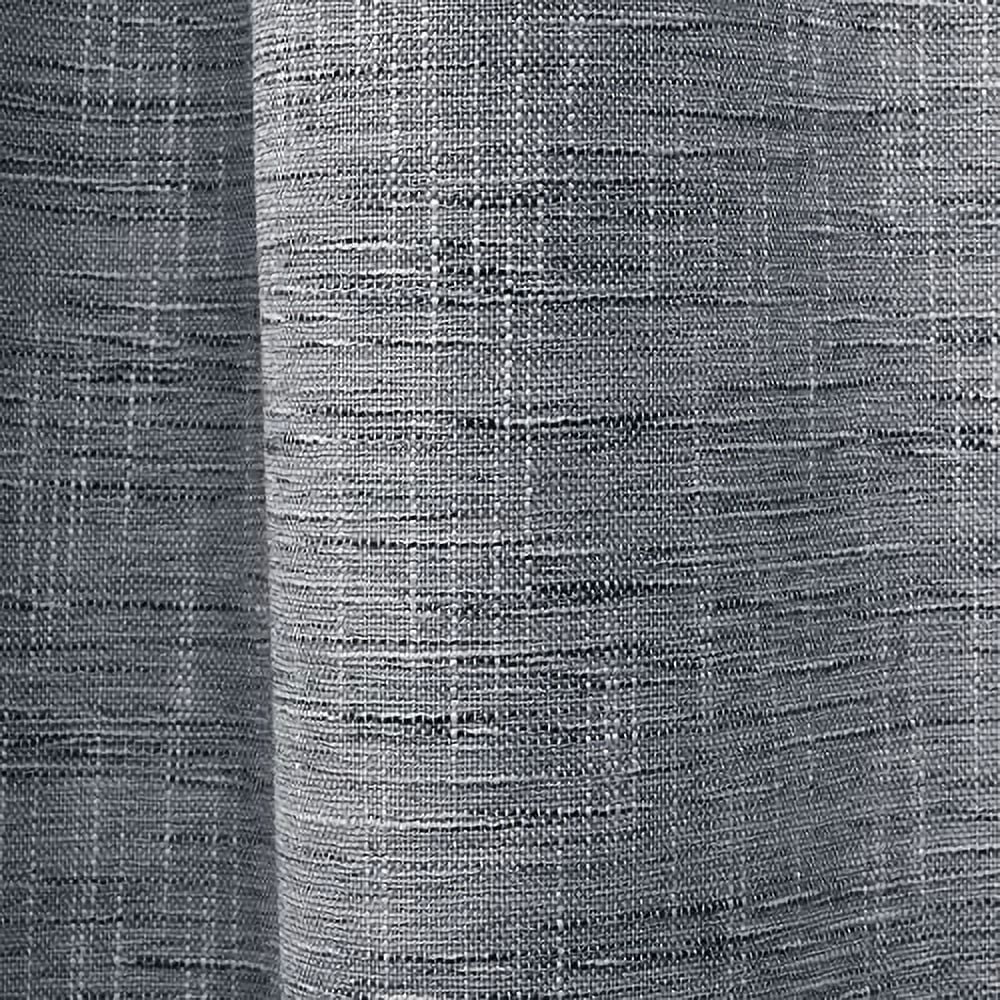 Exclusive Home Burke 100% Blackout Grommet Top Curtain Panel Pair, 52"x96", Indigo, Set of 2