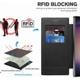 thumbnail image 5 of for Samsung Galaxy s24 Ultra Case Card Holder Wallet Pu Leather Flip Cover Clear Lens Protector [Compatible with Magsafe ] Magnetic Funda para S 24 Ultra 6.8 '' 2024 Best Phone Case, 5 of 6