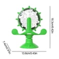 thumbnail image 7 of Agiufgs Cat Treat Dispenser Toy ABS, Interactive Windmill Slow Feeder with Suction Cup Design, for Indoor Cats Setup and Daily Use, Blue, 7 of 7