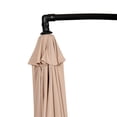 thumbnail image 6 of Four Seasons Courtyard 98" Beige Solid Print Triangle Cantilever Patio Umbrellas, Heavy Duty, 6 of 7