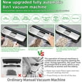 thumbnail image 4 of Vacuum Sealer Machine, Full Automatic Food Vacuum Sealer (95KPA), 8 in 1 Sealers Vacuum LED with 1 Roll Bags Set 5 Sealer Bag, Air Sealing System for Dry/Moist/Seal External Vac Cans/Bags, 4 of 6