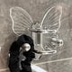 thumbnail image 1 of Almacenamiento y organización del baño, elegante gancho de almacenamiento de pared sin perforaciones, organizador de cepillos de pelo, estante decorativo para baño, dormitorio, salón y tocador, soport, 1 of 6