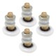 thumbnail image 1 of SWETRACE 4Ud Rollers Para Puerta De Ducha En Inoxidable Con Deslizamiento Suave Y Fácil Instalación, 1 of 8