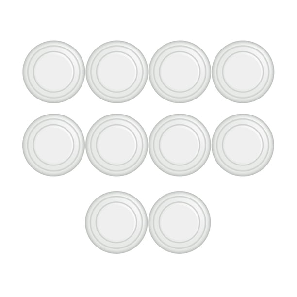 Junta anticolisión para puerta , 10 piezas, protección de decoración Universal, almohadilla de silicona, accesorios de reducción de ruido, , blanco luminoso B DYNWAVEMX Junta anticolisión de coche