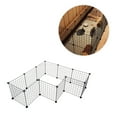 thumbnail image 3 of OULII 8Set Portable Dog Kennel Iron Folding for Home Use, 3 of 8