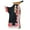 Black & Silver with Red, variant on Hilason Pro Rodeo Bull Riding Chaps Youth Genuine Leather Large