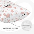 thumbnail image 2 of Plush Throw Pillow Covers, Heart Panda Pillow Cases with Invisible Zipper, Breathable Microfiber Pillow Cases Standard Size for Sleeping Bedroom Sofa Living Room 14x20, 2 of 5