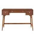 thumbnail image 1 of Lexicon Frolic Wood Counter Height Writing Desk in Brown, 1 of 5