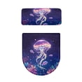 thumbnail image 5 of HELLHERO Jellyfish in Starry Sea Lid Cover Set for Toilet Adjustable 2-Piece Elastic Installation Stays in Place for Bathroom Home, 5 of 8