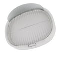 thumbnail image 1 of Plateau de Pot pour Chien Type Baffle, 5cm Seuil Bas Design en Filet d'Acier Inoxydable Anti-Éclaboussures Support de Toilette pour Chien avec Support de Tapis d'Urine et Pelle à Litière pour Animaux d'Intérieur Blanc, 1 of 7