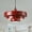 RED, variant on Mid Century Pendant Lamp 1-Light Ceiling Pendant Light 3-Layer Shade Design E26 Vintage Metal Flush Mount Light Fixtures For Dining Table Kitchen Island Hallway