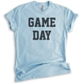 thumbnail image 1 of Game Day T-shirt, Unisex Women's Men's Shirt, Sports Fan Shirt, Football Baseball Shirt, Basketball Shirt, Heather Light Blue, X-Large, 1 of 6