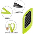 thumbnail image 3 of 6 Pack 3D Strong Reflective Stripe Stickers Car Fender Hood Bumper High Strength Night Visibility Reflective Decals (Green), 3 of 5