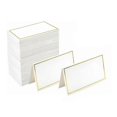 thumbnail image 3 of 150Pcs Place Cards with Foil Border Table Tent Cards Texture Seating Card Blank Escort Name Place Card for Table Setting, 3 of 5