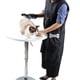 thumbnail image 3 of Delantal ajustable de nailon con bolsillos, delantal profesional para peluquería canina, impermeable, negro, 3 L, 3 of 6