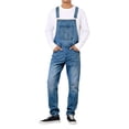thumbnail image 6 of IWRICH Men's Overalls Fashion Coveralls Work Utility Denim Bib Jumpsuit with Pockets Dark Blue XL, 6 of 8
