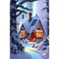 thumbnail image 1 of 5D DIY Taladro Diamante Pintura Nieve Habitación Kit Del 40x60cm, 1 of 9