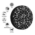thumbnail image 4 of Fotbe Skeletons Dancing Funda de Llanta de Repuesto con Estampado, Engrosada, Ajuste Universal para Jeep, Remolque, RV, SUV, Camión-15 inch, 4 of 6
