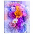 thumbnail image 2 of Rose Daisy and Gerbera Flowers - Large Floral Canvas Artwork, 2 of 4