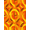 Orange Yellow Brown, Pattern 5, variant on ODIKA 8'x10' Washable Area Rug Durable, Non-Slip Orange Abstract Bold Brushstroke Forms Interlocking Expressionist for Living Room, Under Sectional, Family