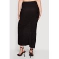 thumbnail image 4 of Women's Textured Knit Twist Front Asymmetrical Slit Skirt, 4 of 4