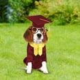 thumbnail image 5 of Dog Graduation Cap and Gown Set 2026,Pet Graduation Costume with Stole Tassel Cap Lensless Glasses DIY Letter Stickers,Washable Puppy Grad Outfit for Cat Small Dogs,Ceremony Party Accessory, 5 of 6