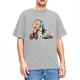 thumbnail image 3 of Camisetas de algodón 100 % de Peanuts, Charlie Brown y Snoopy, camisetas populares para hombre, camisetas de manga corta con diseño clásico Y2K de verano, 3 of 5