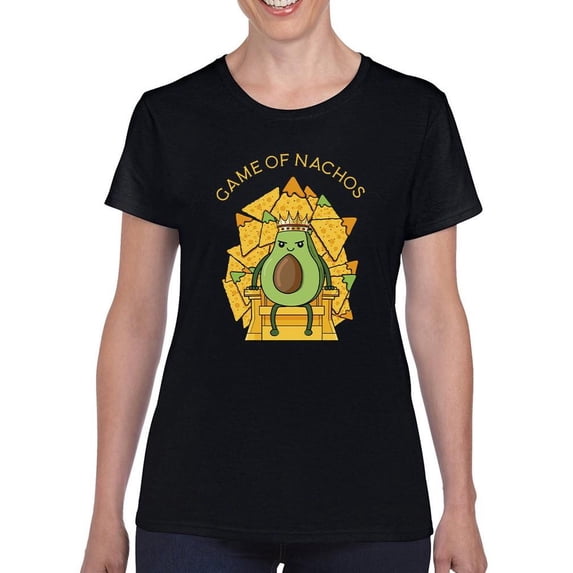 Game Of Nachos T-Shirt Women -Smartprints Designs, Female Small