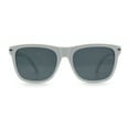 thumbnail image 4 of Classic Retro Oversized Horn Rim Hipster Plastic Rectangular Sunglasses White - Black, 4 of 8