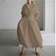 thumbnail image 1 of VISgogo Vestido elegante para mujer, color sólido/estampado de leopardo, manga larga, vestido camisero con cintura ceñida, S-XXXXXL VISgogo  moda, 1 of 2
