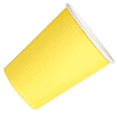 thumbnail image 2 of 80 Paper Cups (9oz) - Plain Solid Colours Birthday Catering(Yellow),80 x Paper Cups,Yellow, 2 of 3